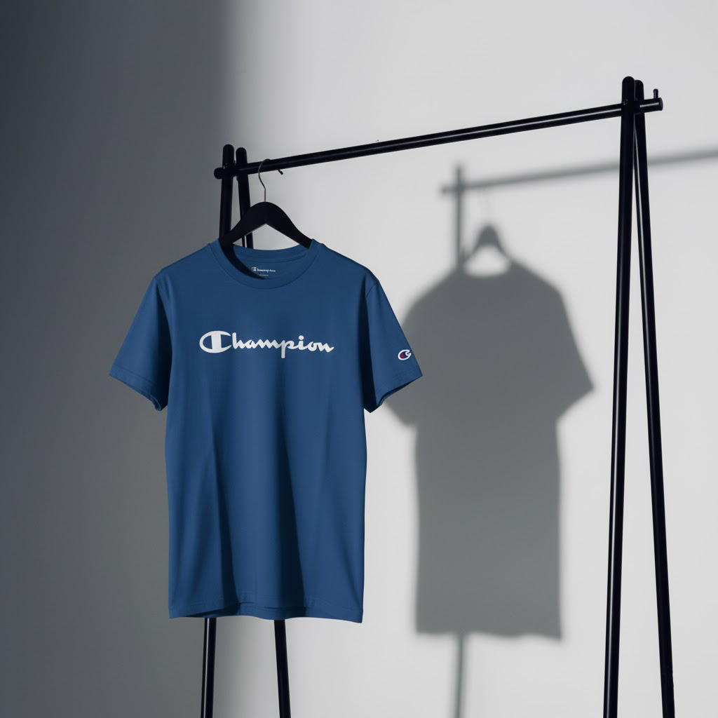 Playera champion Logo Script