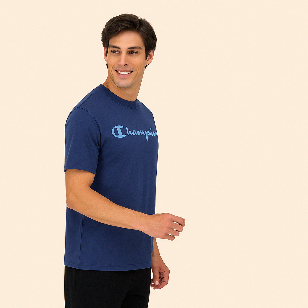 Playera champion Logo Script