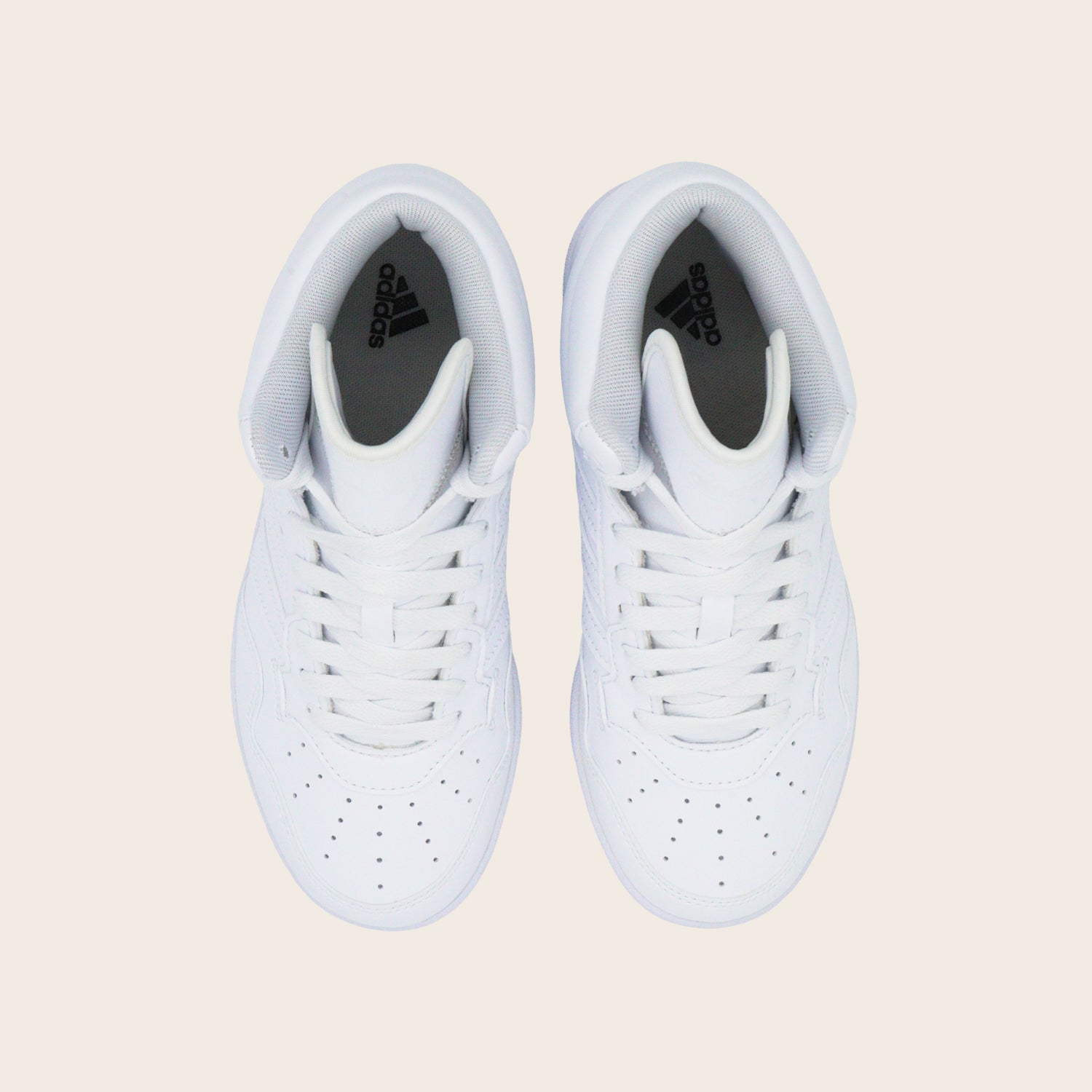 Tenis adidas Hoops 4.0 Mid Blancos para Niño y Niña | Estilo Urbano